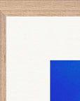 Nocturne Velvet Framed print 40x40 cm / 16x16″ Wood frame corner detail
