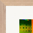 In the Eye Framed print 40x40 cm / 16x16″ Wood frame corner detail