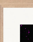 Dancing in Colours Framed print 40x40 cm / 16x16″ Wood frame corner detail