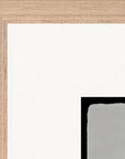 Circle of Life Framed print 40x40 cm / 16x16″ Wood frame corner detail