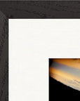 Cosmic Reflections Framed print 40x50 cm / 16x20″ Black frame corner detail