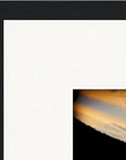 Cosmic Reflections Framed print 40x50 cm / 16x20″ Black frame corner detail