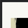 Shadow of Self Framed print 40x50 cm / 16x20″ Black frame corner detail