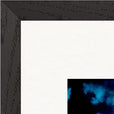 Bubbles and Sky Sticks Framed print 40x50 cm / 16x20″ Black frame corner detail