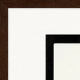 Little Secret Framed print 40x50 cm / 16x20″ Dark wood frame corner detail