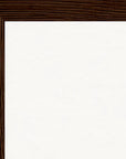 Face It Framed print 40x50 cm / 16x20″ Dark wood frame corner detail