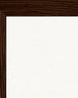 Indigo Sky Framed print 40x50 cm / 16x20″ Dark wood frame corner detail