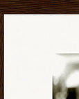 Cuba Girl Framed print 40x50 cm / 16x20″ Dark wood frame corner detail