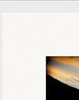 Cosmic Reflections Framed print 40x50 cm / 16x20″ White frame corner detail
