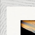 Cosmic Reflections Framed print 40x50 cm / 16x20″ White frame corner detail