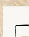 Kiss My Ass Framed print 40x50 cm / 16x20″ Wood frame corner detail