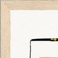 Kiss My Ass Framed print 40x50 cm / 16x20″ Wood frame corner detail