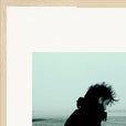 Misty Mind Framed print 40x50 cm / 16x20″ Wood frame corner detail