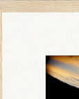 Cosmic Reflections Framed print 40x50 cm / 16x20″ Wood frame corner detail