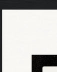 Little Secret Framed print 40x60 cm / 16x24″ Black frame corner detail