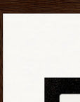 Little Secret Framed print 40x60 cm / 16x24″ Dark wood frame corner detail