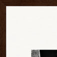This is Where He Stood Framed print 40x60 cm / 16x24″ Dark wood frame corner detail