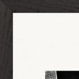 This is Where He Stood Framed print A2 (42 x 59.4 cm) Black frame corner detail