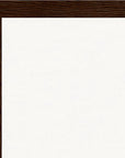 Synch'd Hands Framed print A2 (42 x 59.4 cm) Dark wood frame corner detail