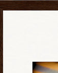 Cosmic Reflections Framed print A2 (42 x 59.4 cm) Dark wood frame corner detail
