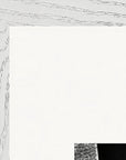This is Where He Stood Framed print A2 (42 x 59.4 cm) White frame corner detail
