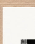 This is Where He Stood Framed print A2 (42 x 59.4 cm) Wood frame corner detail