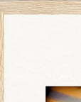 Cosmic Reflections Framed print A2 (42 x 59.4 cm) Wood frame corner detail