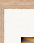Cosmic Reflections Framed print A2 (42 x 59.4 cm) Wood frame corner detail