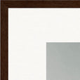 Everyday Hero Framed print 45x60 cm / 18x24″ Dark wood frame corner detail