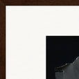 Never too Late Framed print 45x60 cm / 18x24″ Dark wood frame corner detail