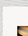 Cosmic Reflections Framed print 45x60 cm / 18x24″ White frame corner detail