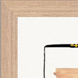 Kiss My Ass Framed print 45x60 cm / 18x24″ Wood frame corner detail