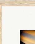 Cosmic Reflections Framed print 45x60 cm / 18x24″ Wood frame corner detail