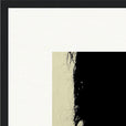 Shadow of Self Framed print 50x50 cm / 20x20″ Black frame corner detail