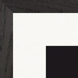 On the Road Framed print 50x50 cm / 20x20″ Black frame corner detail
