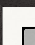 Circle of Life Framed print 50x50 cm / 20x20″ Black frame corner detail