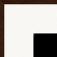 Face It Framed print 50x50 cm / 20x20″ Dark wood frame corner detail