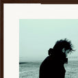 Misty Mind Framed print 50x50 cm / 20x20″ Dark wood frame corner detail