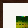 In the Eye Framed print 50x50 cm / 20x20″ Dark wood frame corner detail
