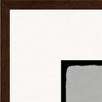 Circle of Life Framed print 50x50 cm / 20x20″ Dark wood frame corner detail