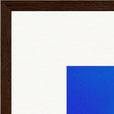 Nocturne Velvet Framed print 50x50 cm / 20x20″ Dark wood frame corner detail