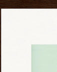 Lacey Leg Framed print 50x50 cm / 20x20″ Dark wood frame corner detail