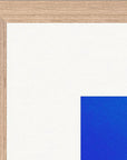 Nocturne Velvet Framed print 50x50 cm / 20x20″ Wood frame corner detail