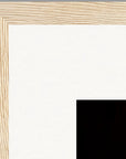 Chromatic Kiss Framed print 50x50 cm / 20x20″ Wood frame corner detail