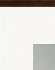 Everyday Hero Framed print 50x70 cm / 20x28″ Dark wood frame corner detail