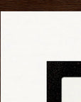 Little Secret Framed print 50x70 cm / 20x28″ Dark wood frame corner detail