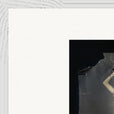 Never too Late Framed print 50x70 cm / 20x28″ White frame corner detail