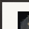 Never too Late Framed print A1 (59.4 x 84.1 cm) Black frame corner detail