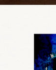 Web of Colours Framed print A1 (59.4 x 84.1 cm) Dark wood frame corner detail