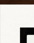 Little Secret Framed print A1 (59.4 x 84.1 cm) Dark wood frame corner detail